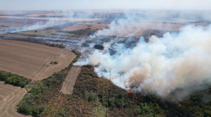 Загасен е пожарът край Мизия