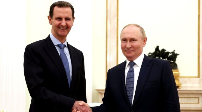 Путин прие Асад в Кремъл
