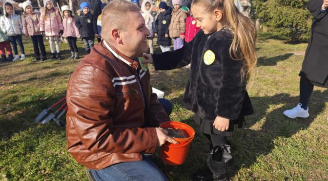 В Плевен продължава кампанията за засаждане на живите коледни дръвчета в градска среда